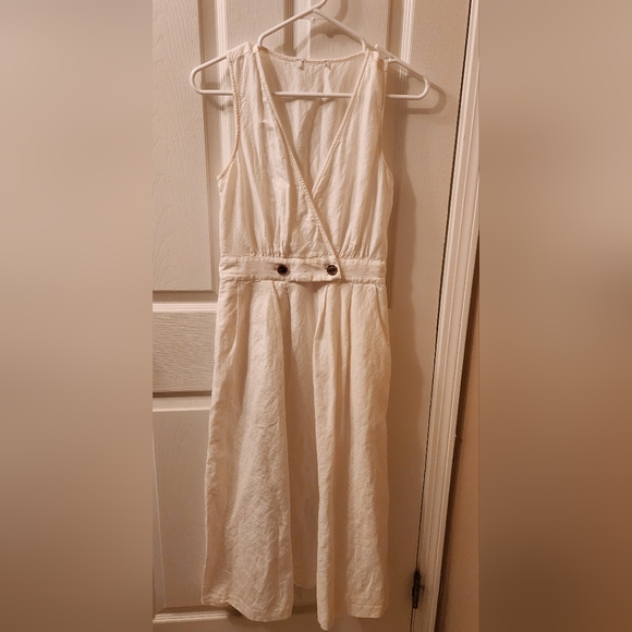 Madewell Button-Waist Wrap Midi Dress Size 00 - Picture 3 of 11